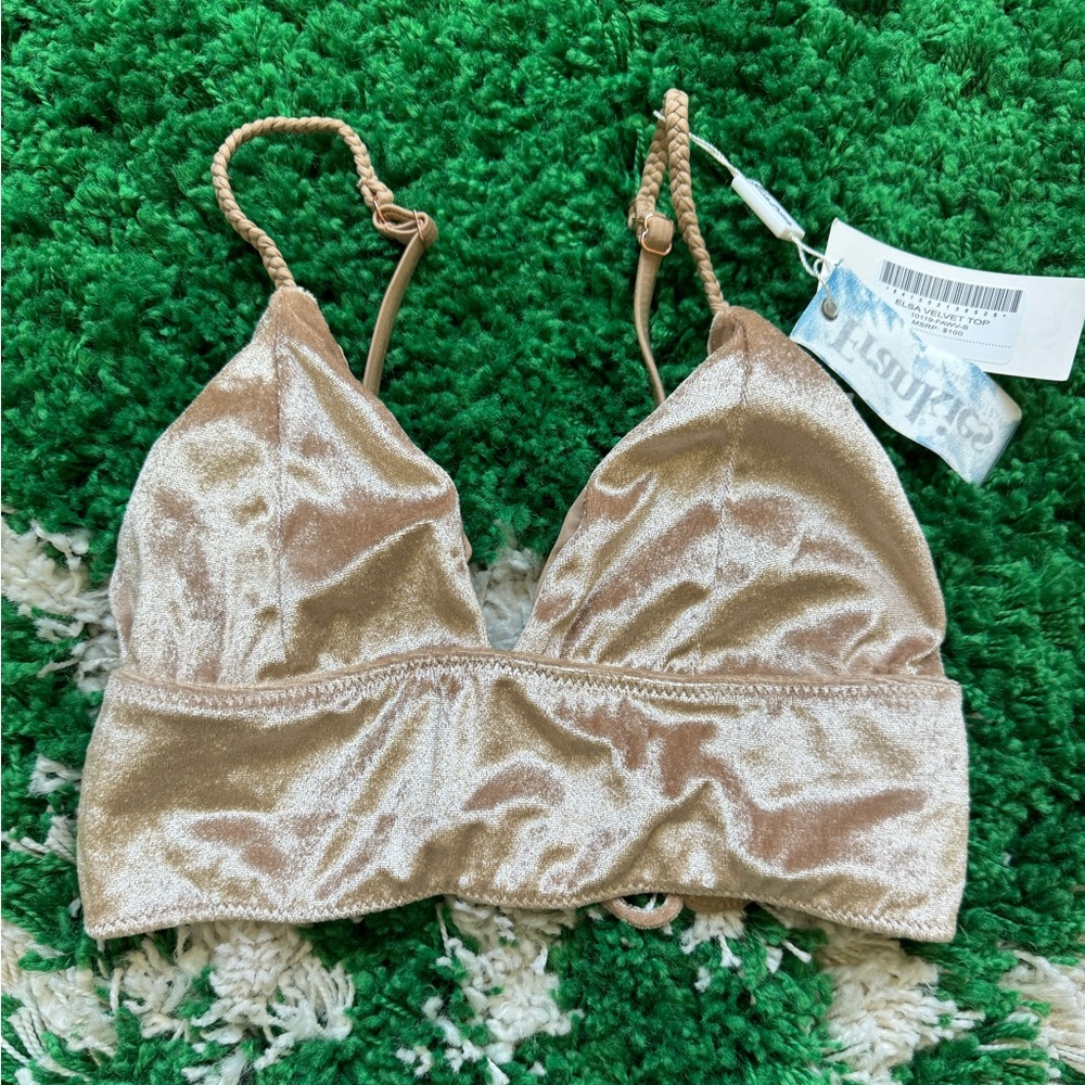 Frankie’s Bikinis Fawn Velvet Elsa Top